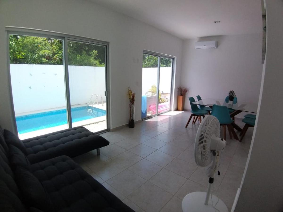 Hermosa Casa Vacacional Puerto Morelos Bagian luar foto